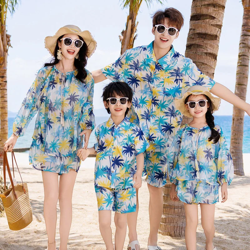 Parent Of Plant - Familienurlaub-Look, passende Outfits, Urlaub, Eltern-Kind-Strand, zweiteiliges